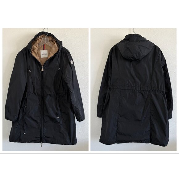 Designer Inspired Long Windbreaker Jacket | Black | Size 3 (Fits M/L) - Picture 12 of 12
